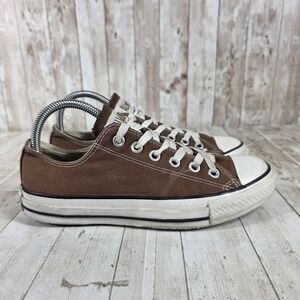 Converse Chuck Taylor All Star Low Top Brown Canvas Sneakers Womens Size 6